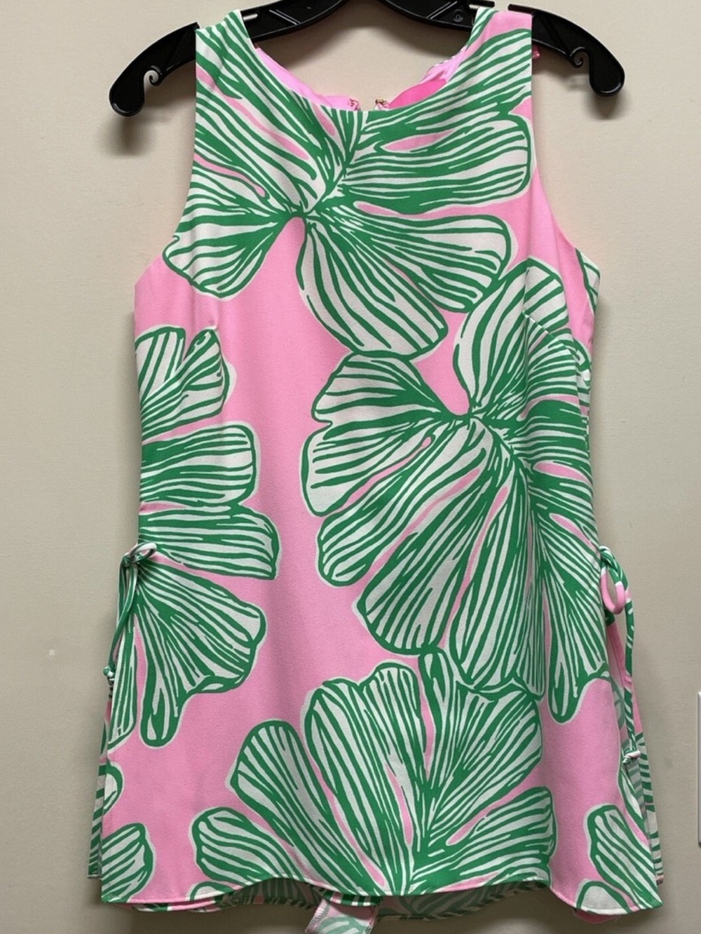 Lilly Pulitzer Donna Romper Dress Size 16 Pink & Green - Picture 5 of 6